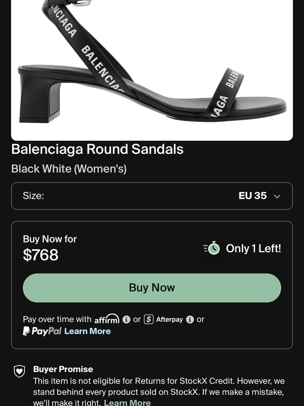 Balenciaga women’s heel sandals EU 37/ US 6-6.5 #luxury #heels #balenciaga - Picture 6 of 6
